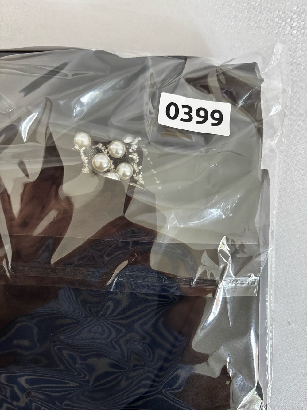 Betsey Johnson Black Pearl Beaded Neckline Dress Plus Size 16W Cocktail Party - Picture 13 of 13